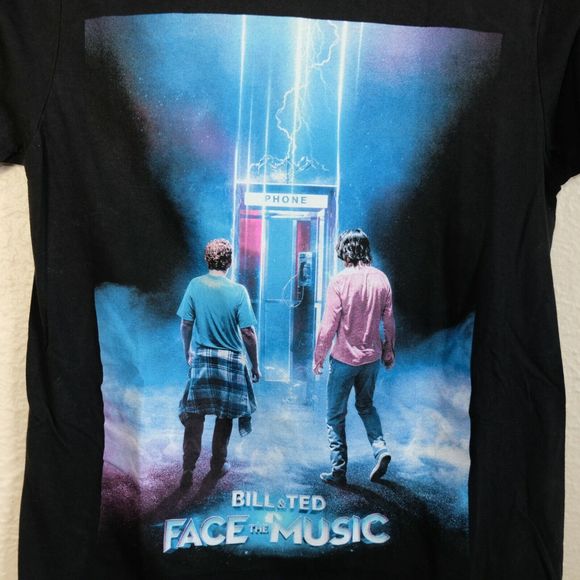Bill & Ted Face The Music Movie Promo S Tee Shirt Black Poster Graphic Casual - Picture 4 of 8